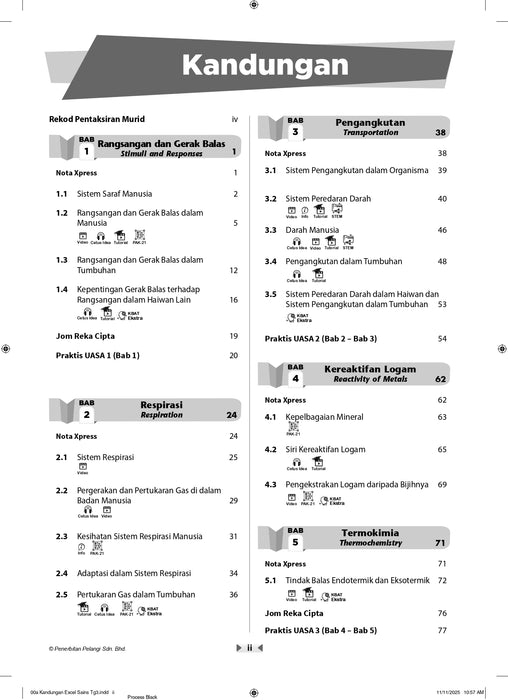 Excel PBD KSSM 2026 Tingkatan 3 /Form 3
