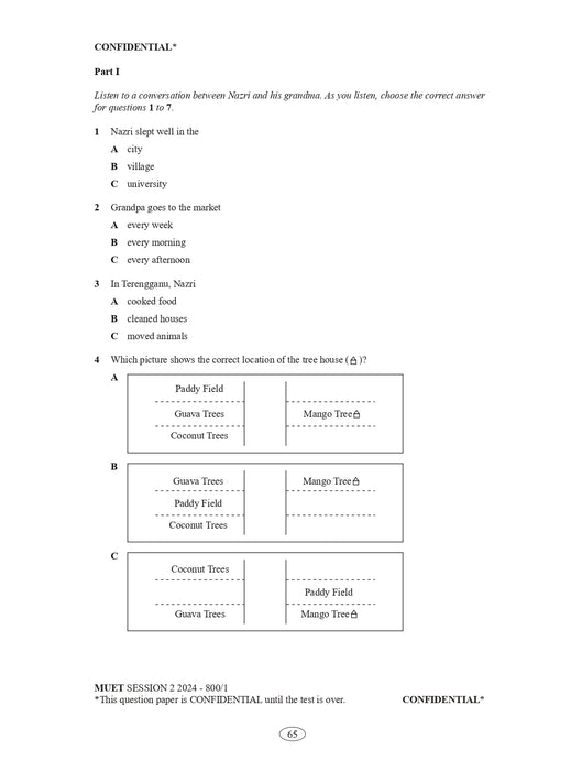 Model Answers for MUET Actual Exam Papers
