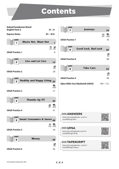 Excel PBD KSSM 2026 Tingkatan 2 /Form 2
