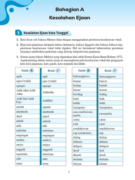 Kesalahan Lazim 2025 Bahasa Melayu