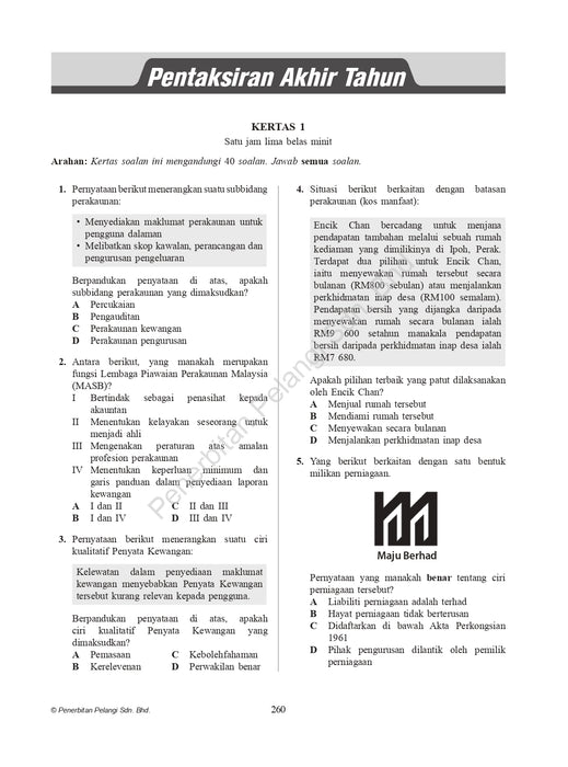 Pelangi Analysis SPM Tingkatan 4.5