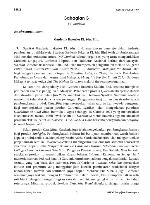 Skor A Kertas Model STPM 2026 Semester 2