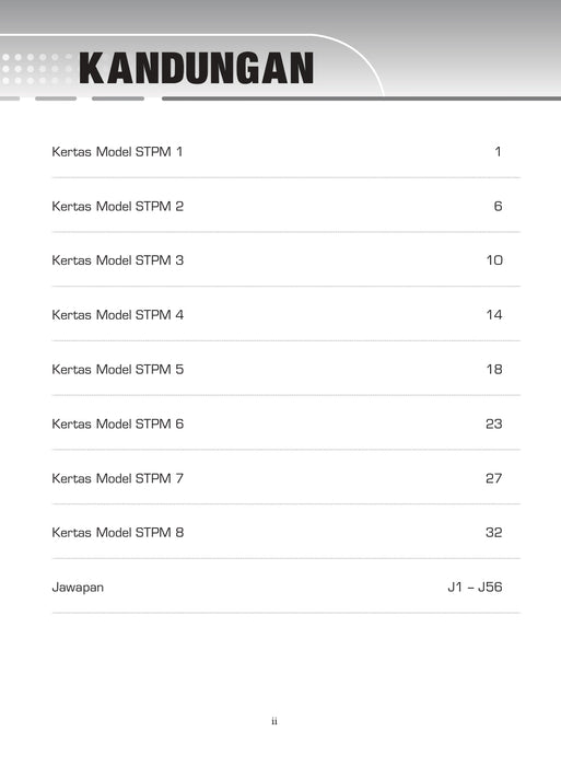 Skor A Kertas Model STPM 2026 Semester 2