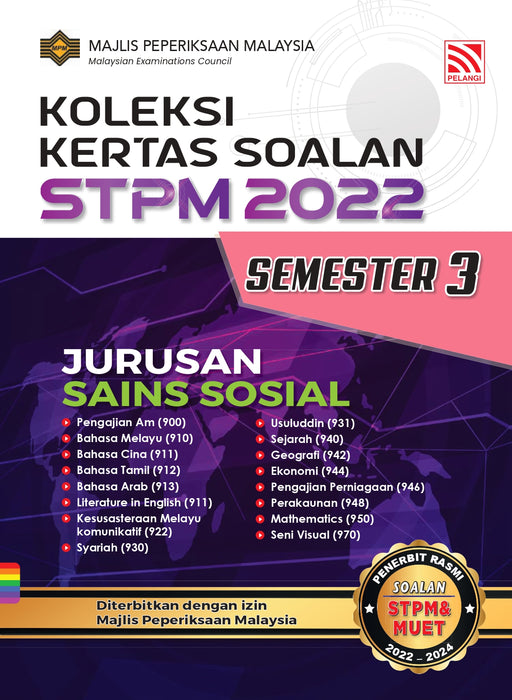 Koleksi Kertas Soalan STPM 2022 Jurusan Sains Sosial