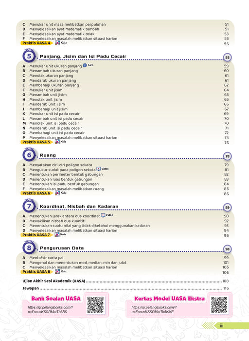 Focus UASA KSSR 2026 Tahun 5