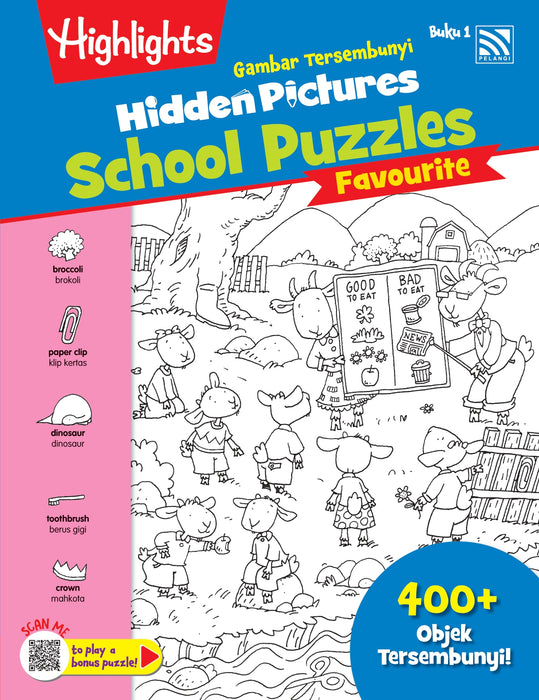 Highlights Hidden Pictures Gambar Tersembunyi Favourite School Puzzles
