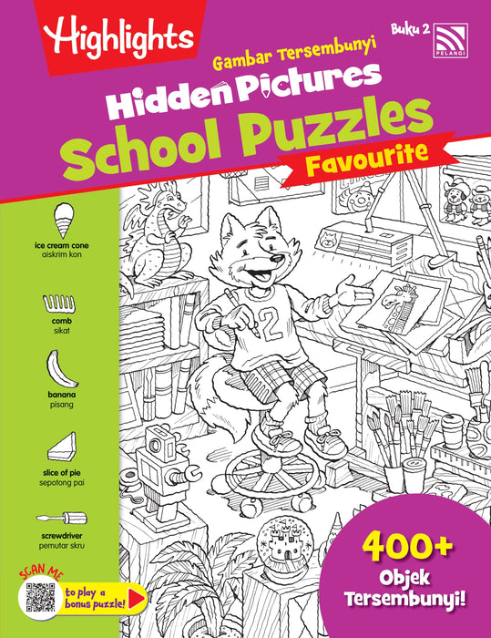 Highlights Hidden Pictures Gambar Tersembunyi Favourite School Puzzles