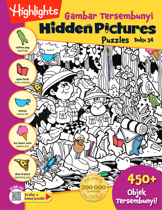 Highlights Hidden Pictures Gambar Tersembunyi Puzzles Volume 30 to 36