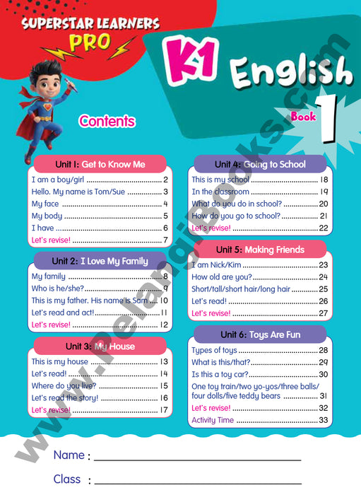 Superstar Learners Pro K1