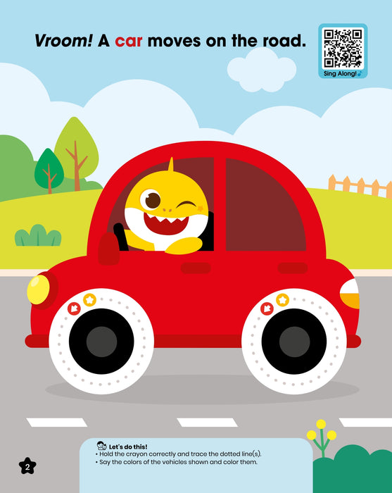 Baby Shark First Coloring Book