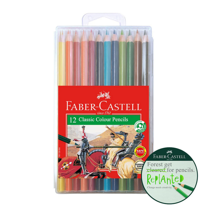 Faber-Castell Colour Pencils Classic 12L in Slim-Flexi Case