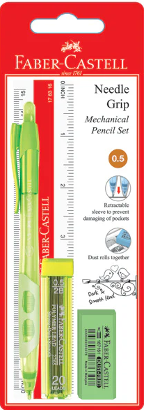 Faber-Castell Needle Grip Mechanical Pencil with Leads