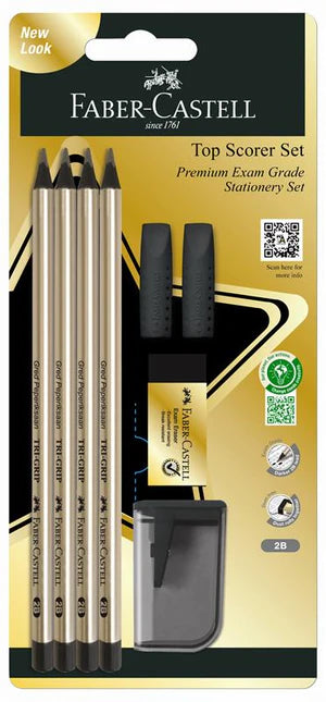 Faber-Castell Tri-Grip 2B Top Scorer Set Gold
