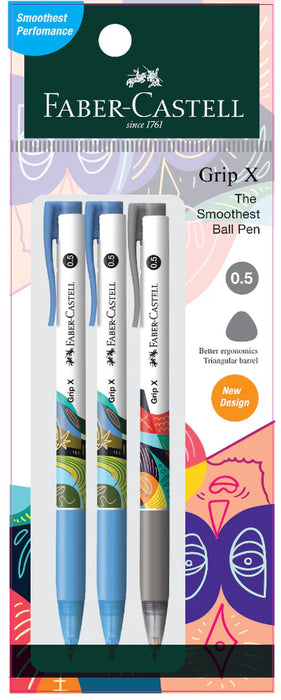 Faber-Castell Grip X5 Ball Pen 3xPB 0.5 mm