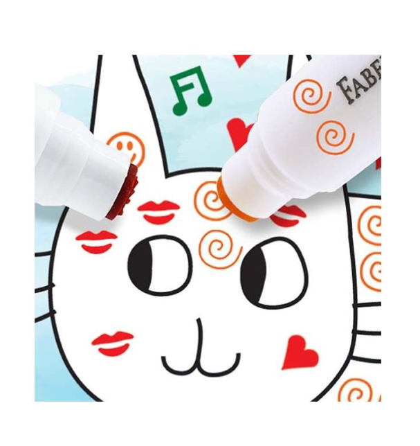 Faber-Castell Stamp Markers Cardboard Box of 6