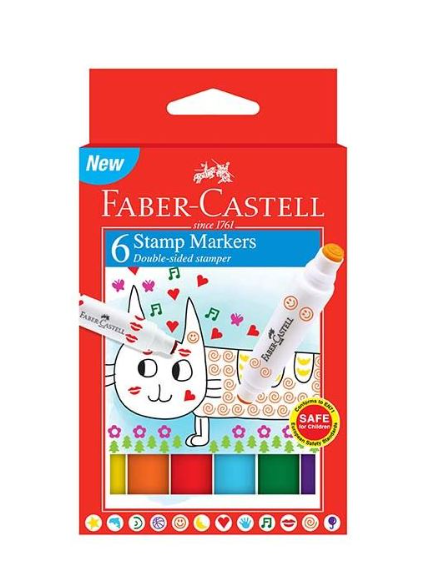 Faber-Castell Stamp Markers Cardboard Box of 6