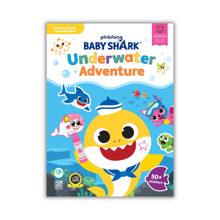 Baby Shark Sticker Colouring Book