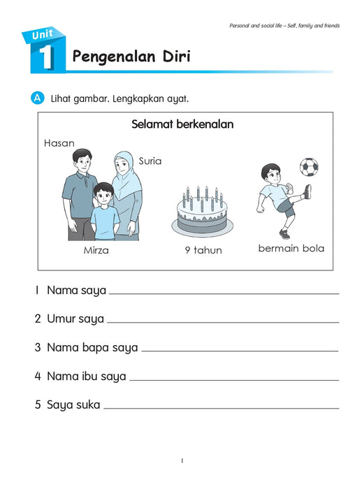 Cambridge Primary Malay Workbook