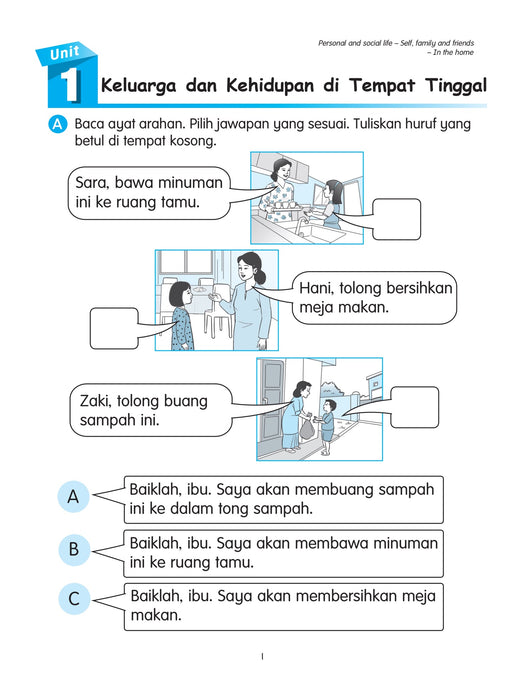 Cambridge Primary Malay Workbook