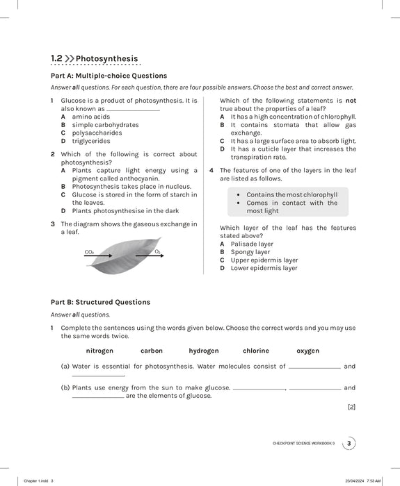 Cambridge Lower Secondary Checkpoint Science