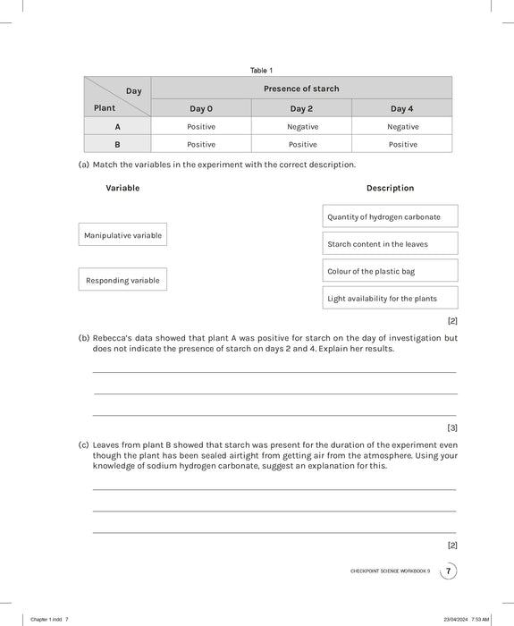 Cambridge Lower Secondary Checkpoint Science
