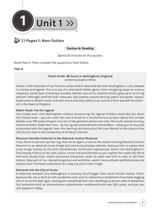 Cambridge Lower Secondary Checkpoint English