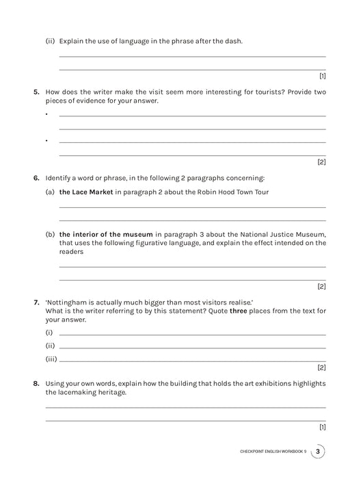 Cambridge Lower Secondary Checkpoint English