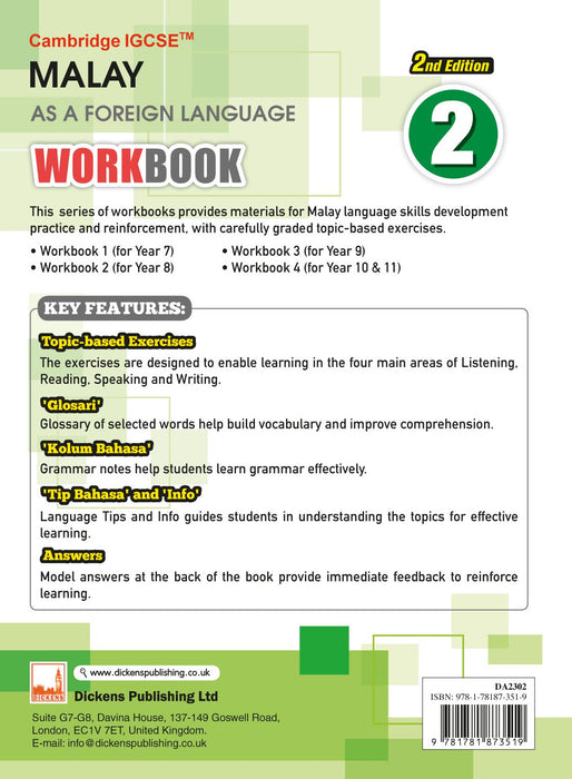 Cambridge IGCSE™ Malay As A Foreign Language Workbook 2nd Edition