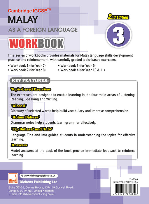 Cambridge IGCSE™ Malay As A Foreign Language Workbook 2nd Edition