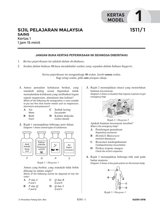 Skor A+ SPM Kertas Model 2024 Sains