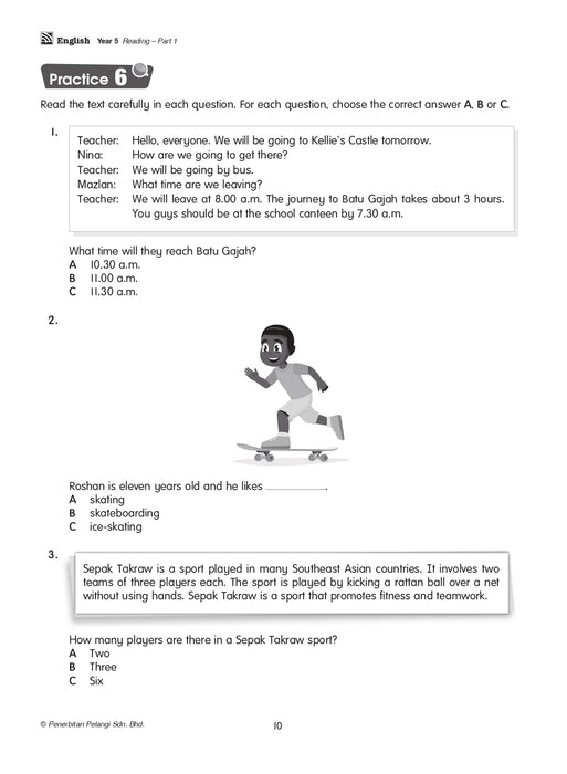 Praktis Prestasi UASA 2024 English Year 5