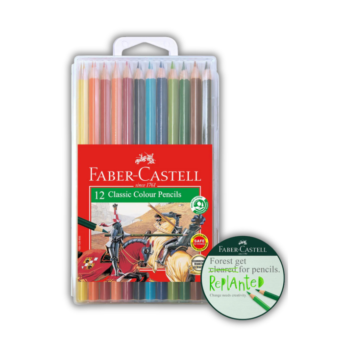 Faber-Castell Colour Pencils Classic 12L in Slim-Flexi Case