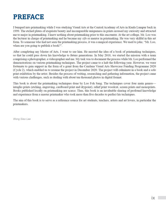 Seni Cetakan Inovatif Tinjauan tentang Teknik Loo Foh Sang