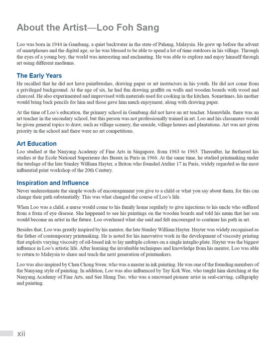 Seni Cetakan Inovatif Tinjauan tentang Teknik Loo Foh Sang