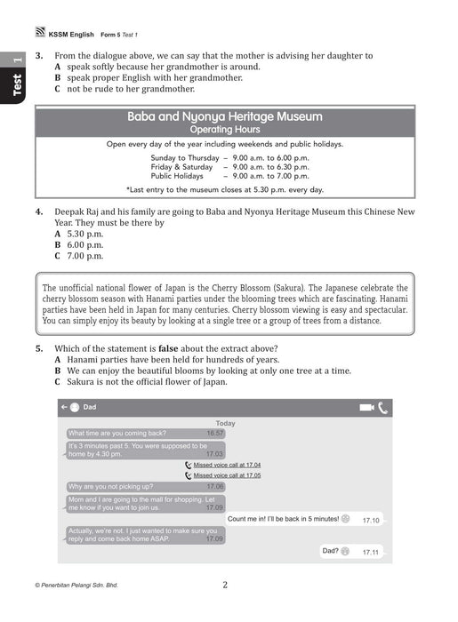 Get Ready SPM 2022 English Form 5