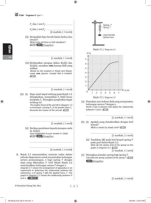 Get Ready SPM 2022 Fizik Tingkatan 5