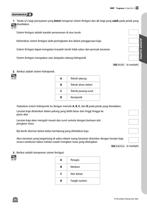 Kuasai PBD 2024 Reka Bentuk dan Teknologi Tingkatan 1