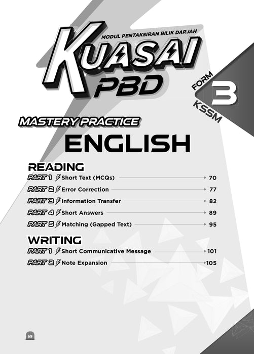 Kuasai PBD 2024 English Form 3