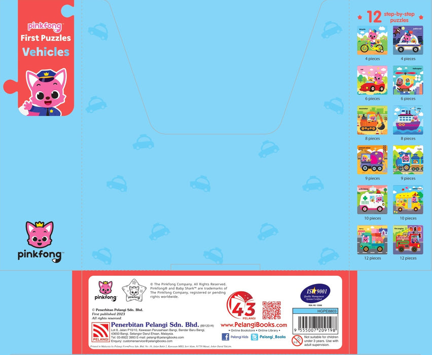 Pinkfong First Puzzles Vehicles