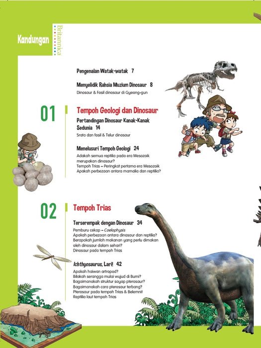 Komik Pendidikan Britannica - Dinosaur