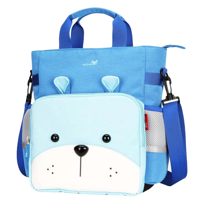 NOHOO Kid Tote Bag Smart Bear Blue