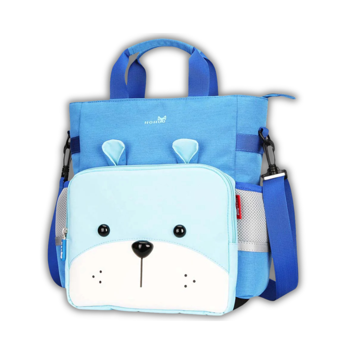 NOHOO Kid Tote Bag Smart Bear Blue