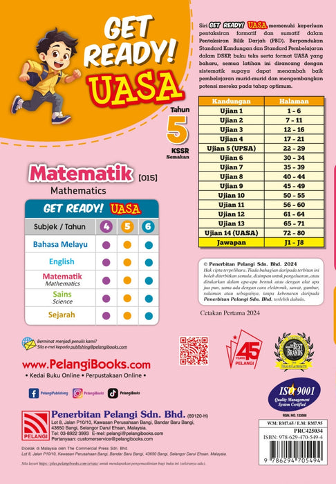 Get Ready! UASA KSSR 2024 Matematik/Mathematics Tahun 5