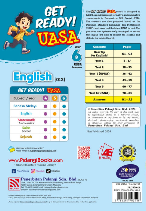 Get Ready! UASA KSSR 2024 English Year 6