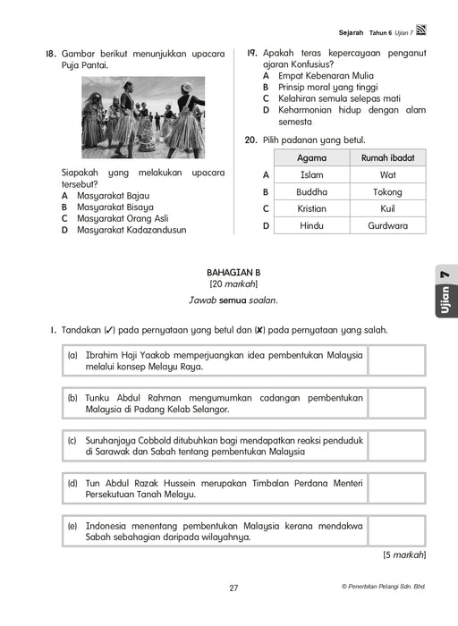 Get Ready! UASA KSSR 2024 Sejarah Tahun 6