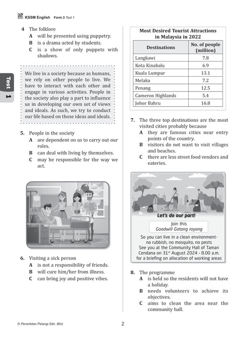 Get Ready! UASA 2024 English Paper 1 Form 3