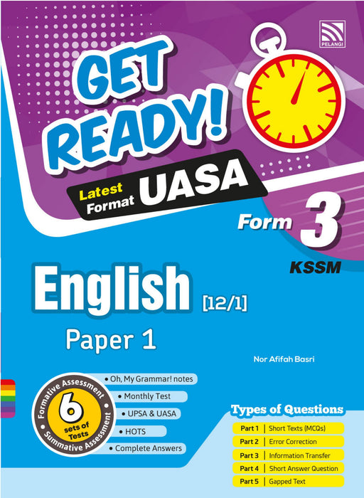 Get Ready! UASA 2024 English Paper 1 Form 3