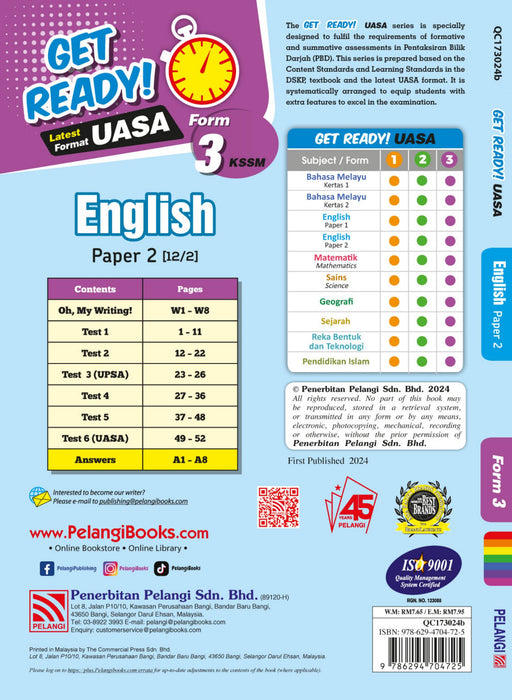 Get Ready! UASA 2024 English Paper 2 Form 3