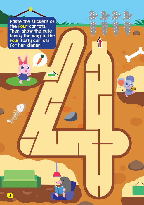 Maze Book with Stickers