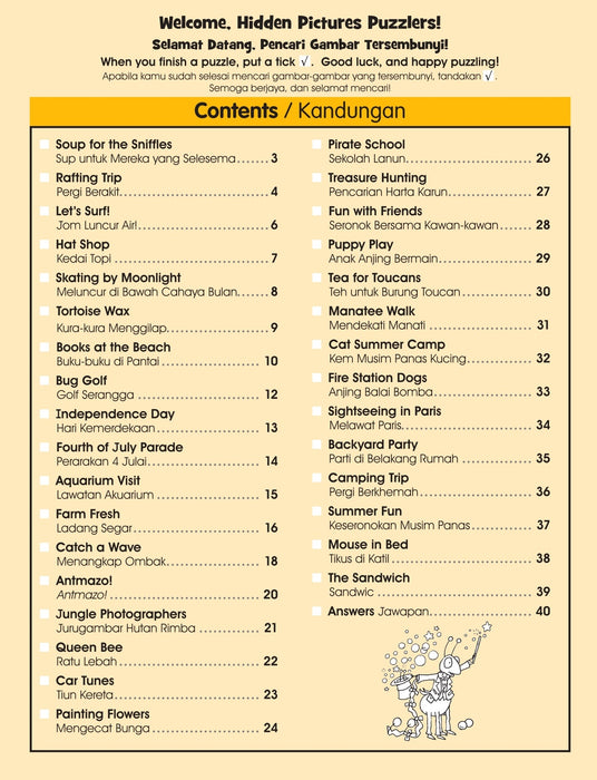 Highlights Hidden Pictures Gambar Tersembunyi Puzzles Volume 20 to 29